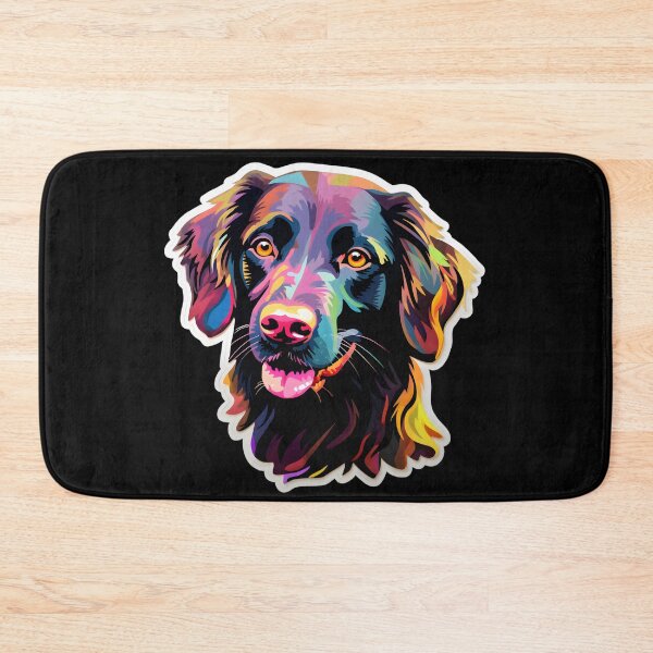 Item preview, Flat-coated Retriever in WPAP style designed and sold by CUTEDOGGIEZ.