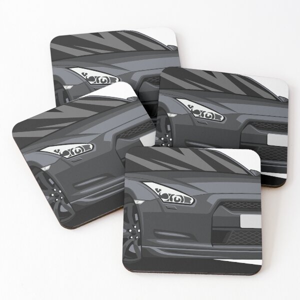 Item preview, Black Nissan GTR car vector flat design designed and sold by wisnubayuaji.