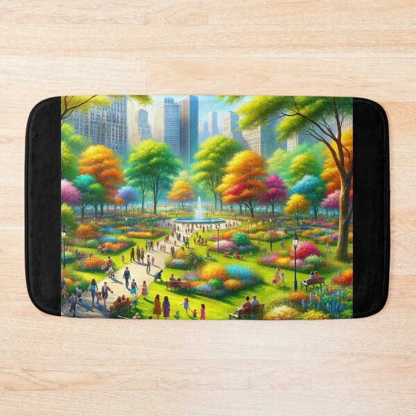 Item preview, Vibrant City Park Spring Art designed and sold by BestArtByArvind.