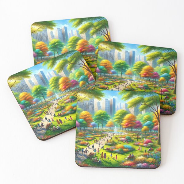 Item preview, Vibrant City Park Spring Art designed and sold by BestArtByArvind.