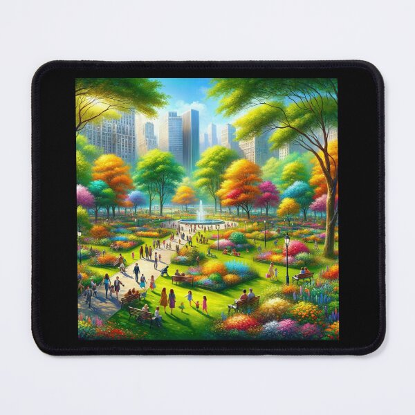 Item preview, Vibrant City Park Spring Art designed and sold by BestArtByArvind.