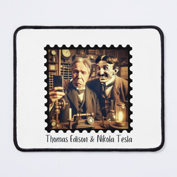 Item preview, Edison & Tesla Selfie designed and sold by Labcoat Legends.
