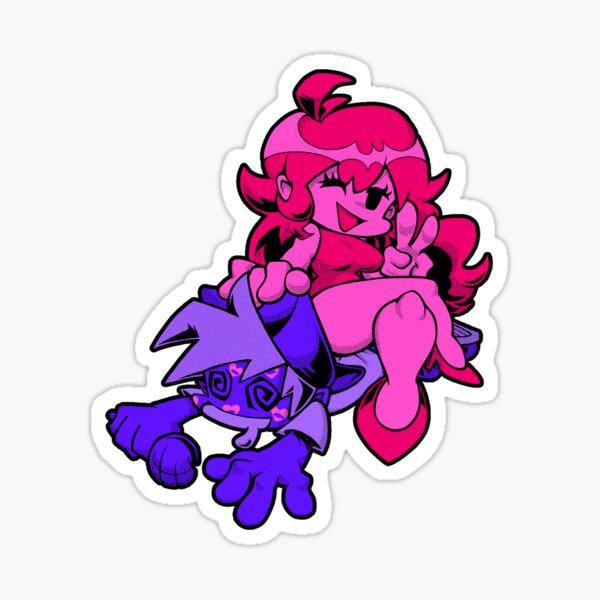 Item preview, Friday Night Funkin (FNF) Boyfriend X Girlfriend Kickstarter T-Shirt & Sticker designed and sold by coolartdotcom.