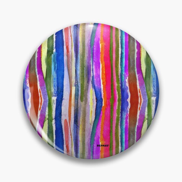Item preview, Vertical Watercolor Stripes in bold Colors - dePace' designed and sold by mrpropcake.