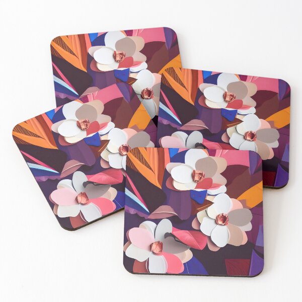 Item preview, White Flower Collage  designed and sold by Dana Roper.