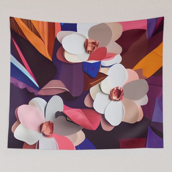Item preview, White Flower Collage  designed and sold by Dana Roper.