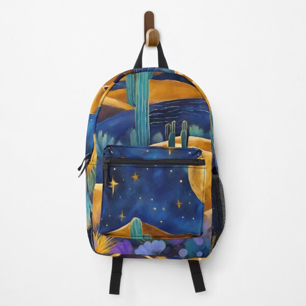 Item preview, Desert NightIndigo desert night abstract landscape Boho designed and sold by Modern-Tropical.