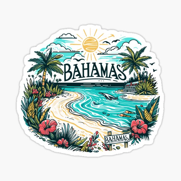 Item preview, Bahamas Beach Logo designed and sold by Super Perception.