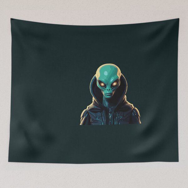 Item preview, Alien wearing hoodie sticker “ Hoodie Alien” for womens retro animal lovers 2024 designed and sold by TRENDYDESIGNSzz.