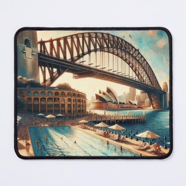 Item preview, Harbour Echoes: A Sydney Panorama designed and sold by SmashedApples.