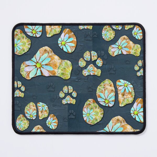 Item preview, Dancing Daisies Dog Paw Art designed and sold by Sharon Cummings Art.