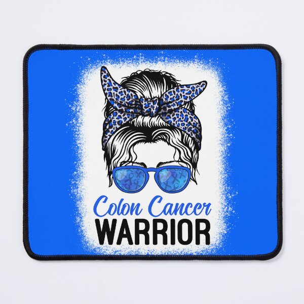 Item preview, Colon Cancer Warrior Colorectal Awareness Messy Bun Women designed and sold by MobyStickers.