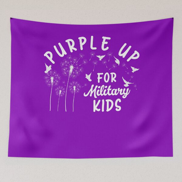 Item preview, Dandelion Purple Up For Military Kids Month Military Child designed and sold by MobyStickers.