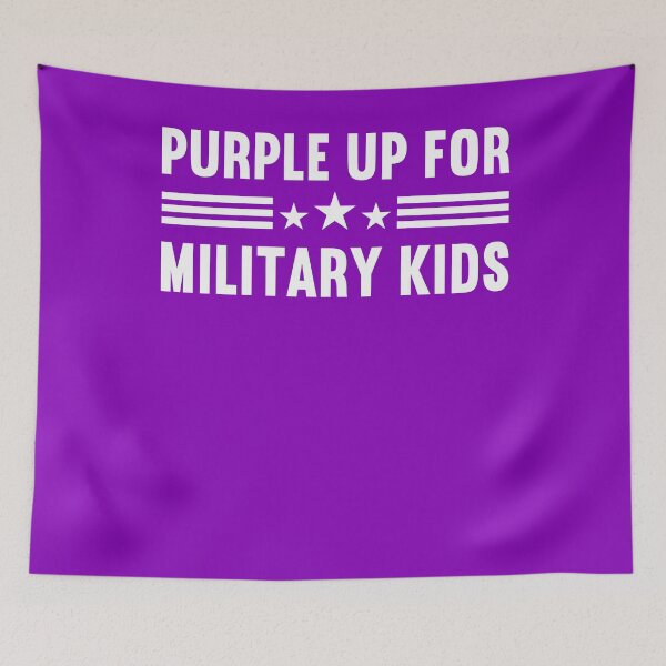 Item preview, Purple Up For Military Kids Tee Month Of the Military Child designed and sold by MobyStickers.