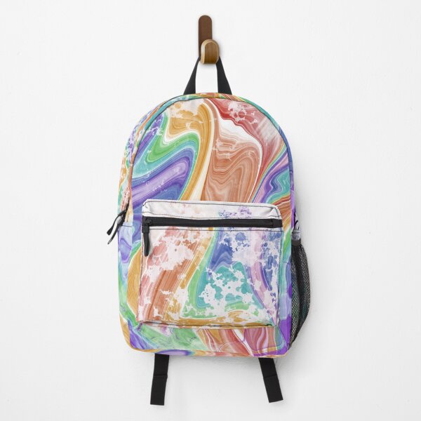 Item preview, Melting Rainbow, digital fluid pour with cells designed and sold by MayGreenAbgrall.