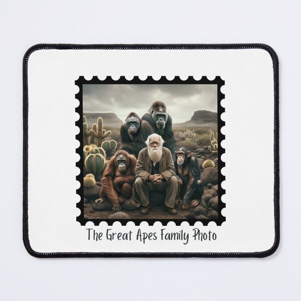 Item preview, The Great Apes Family Photo designed and sold by Labcoat Legends.