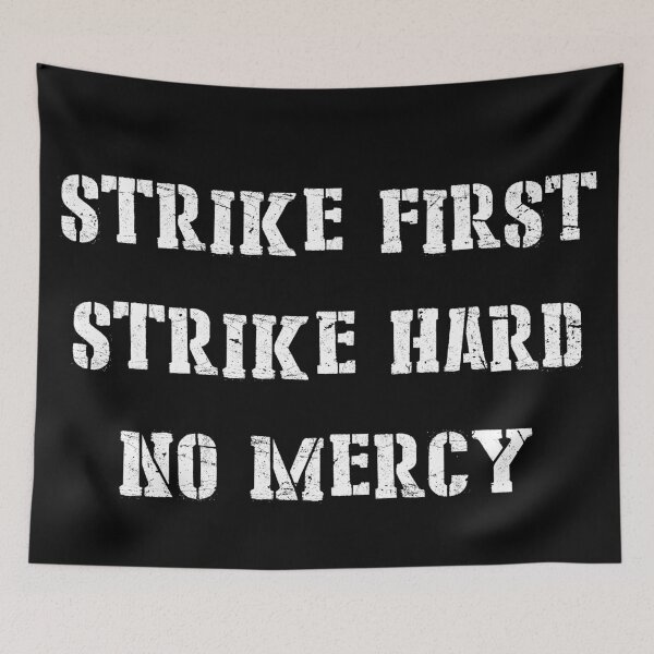 Item preview, Cobra Kai: Strike First Strike Hard No Mercy Tshirt designed and sold by AndrewTcreator.