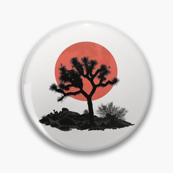 Item preview, Desert Dusk Silhouette: Joshua Tree against Sunset designed and sold by Retro Travel Design.