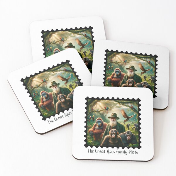 Item preview, The Great Apes Family Photo II designed and sold by Labcoat Legends.