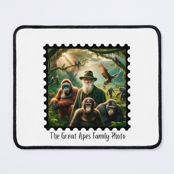 Item preview, The Great Apes Family Photo II designed and sold by Labcoat Legends.