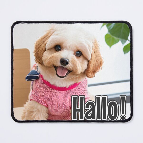 Artikelvorschau, KI-generierter Hund 02 „Hallo“ entworfen und verkauft von Cliff-Qi.