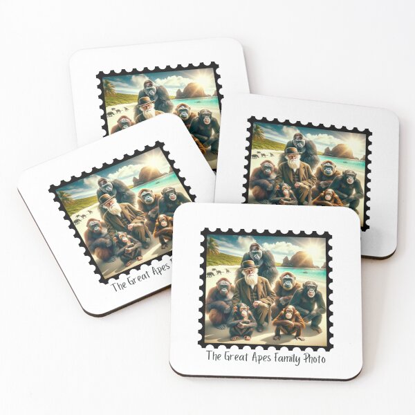 Item preview, The Great Apes Family Photo III designed and sold by Labcoat Legends.