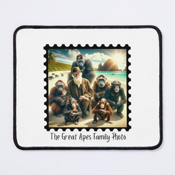 Item preview, The Great Apes Family Photo III designed and sold by Labcoat Legends.