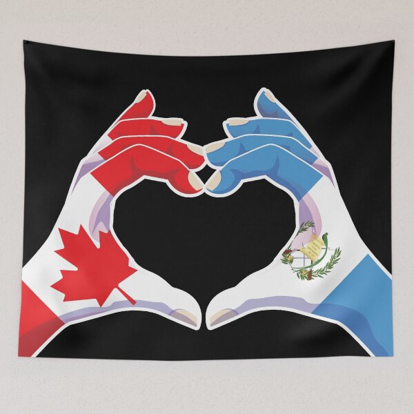 Item preview, Guatemala Guatemalan Canadian Canada Love Heart Peace designed and sold by FlagX.
