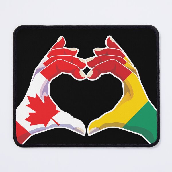 Item preview, Guinea Guinean Canadian Canada Love Heart Peace designed and sold by FlagX.