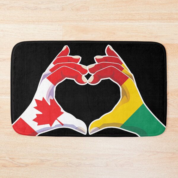 Item preview, Guinea Guinean Canadian Canada Love Heart Peace designed and sold by FlagX.