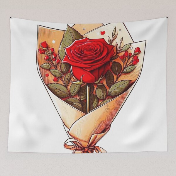 Aperçu de l'œuvre Une rose. créée et vendue par growing-mom.