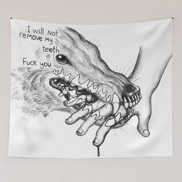 Item preview, I Will Not Remove My Teeth designed and sold by InkTheCrow.