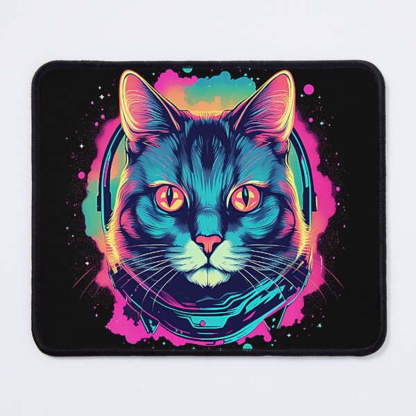 Item preview, Galactic Whiskers: Neon Space Voyager designed and sold by WarpWorks.