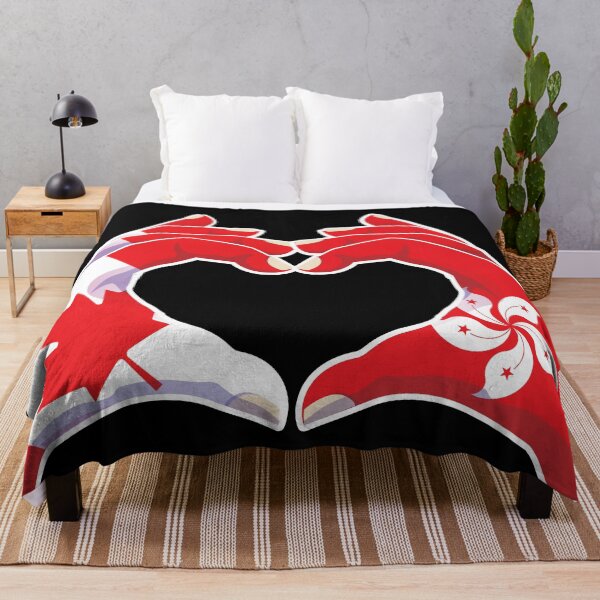 Item preview, Hong Kong Hongkong Canadian Canada Love Heart Peace designed and sold by FlagX.