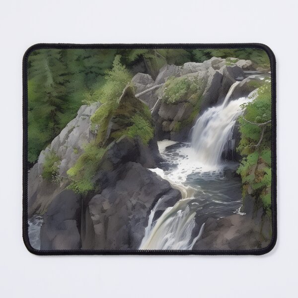 Item preview, Gabbro Falls on Michigan's Black River designed and sold by TheCurators.