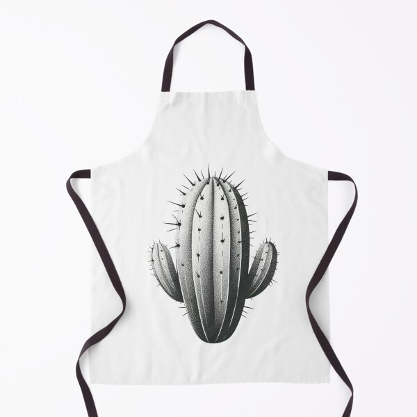 Item preview, minimalist black and white cactus designed and sold by Redmoonshine.