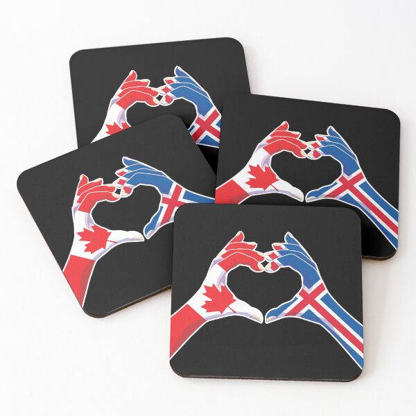 Item preview, Iceland Icelandic Canada Canadian Love Heart Peace designed and sold by FlagX.