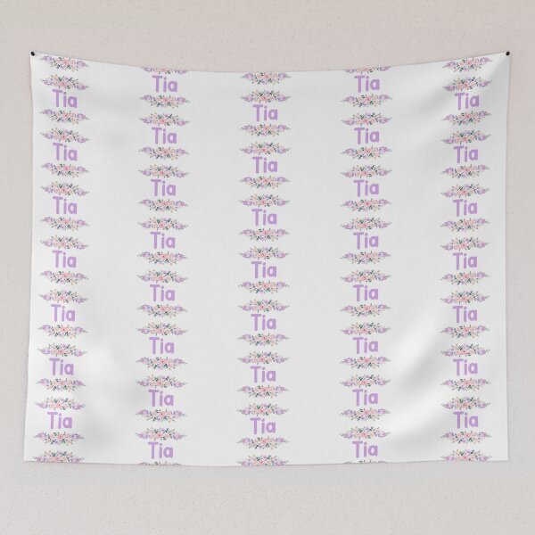Item preview, Purple Flower Tia Name Label designed and sold by NormadWorld.