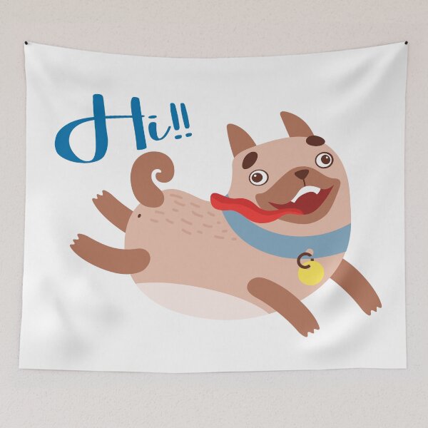 Item preview, Hi, Hello, Cute Dogs, Dog, Friends, BFF, Dogs Running, Happy Dogs, designed and sold by Henrylizarraga.