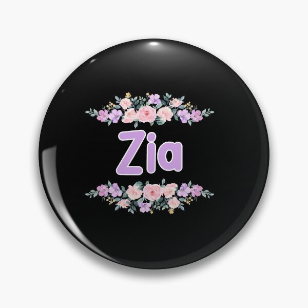 Item preview, Purple Flower Zia Name Label (Black) designed and sold by NormadWorld.