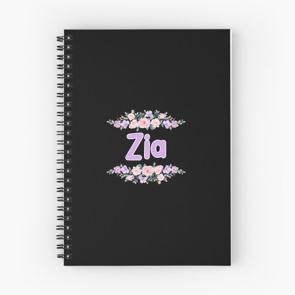 Item preview, Purple Flower Zia Name Label (Black) designed and sold by NormadWorld.