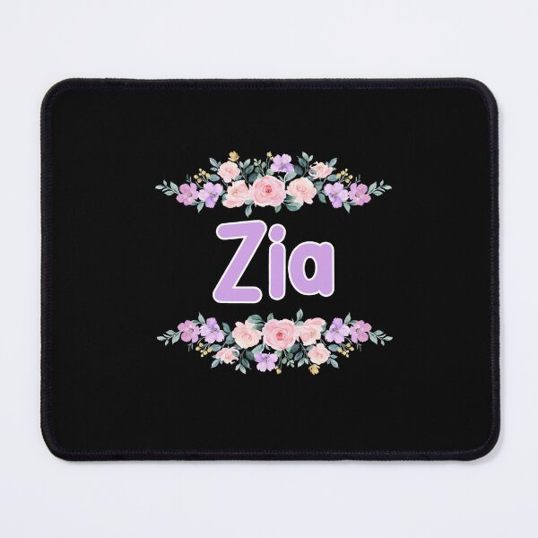 Item preview, Purple Flower Zia Name Label (Black) designed and sold by NormadWorld.