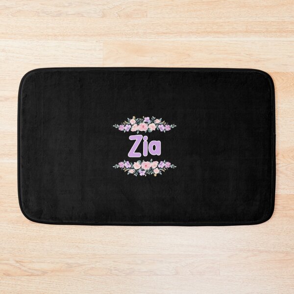 Item preview, Purple Flower Zia Name Label (Black) designed and sold by NormadWorld.