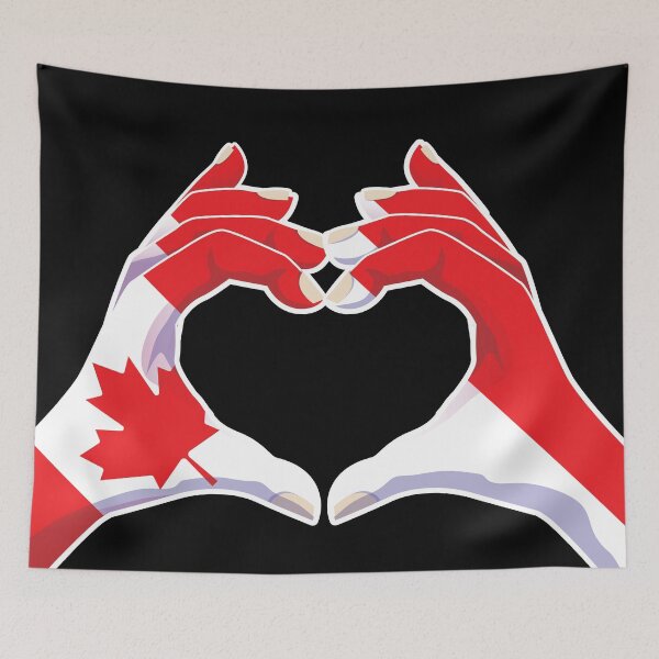 Item preview, Indonesia Indonesian Canadian Canada Love Heart Peace designed and sold by FlagX.