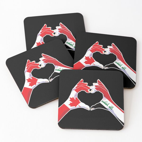 Item preview, Iraqi Iraq Canadian Canada Love Heart Peace designed and sold by FlagX.