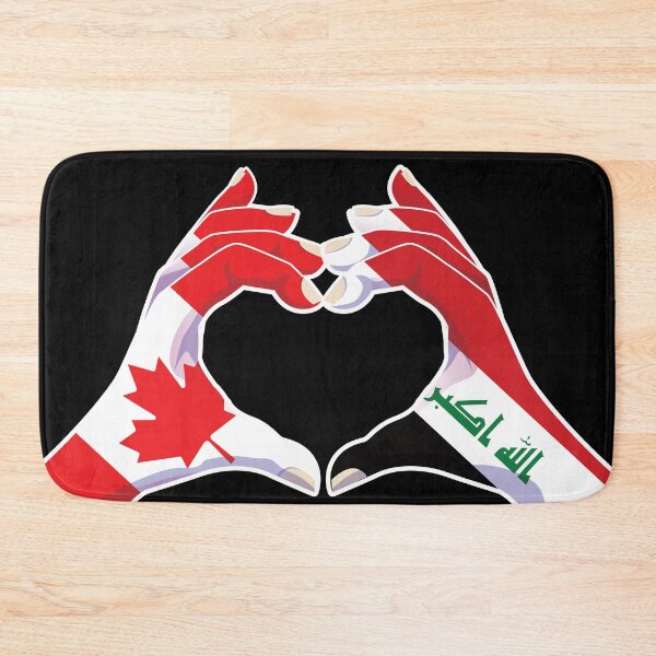 Item preview, Iraqi Iraq Canadian Canada Love Heart Peace designed and sold by FlagX.