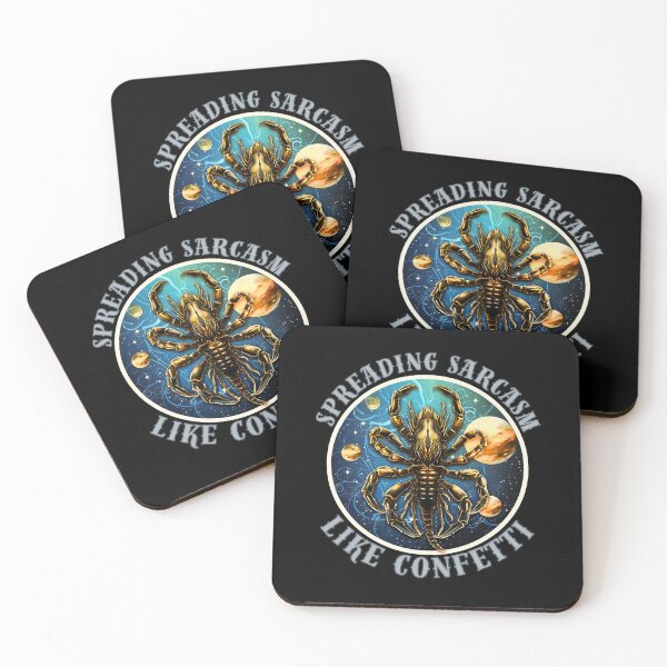 Item preview, Spreading Sarcasm Like Confetti. scorpio funny designed and sold by ZodiacWonders.