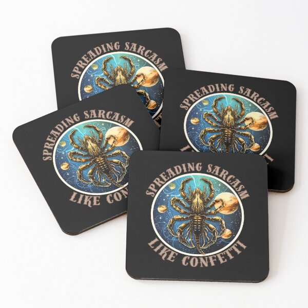 Item preview, Spreading Sarcasm Like Confetti. scorpio symbol designed and sold by ZodiacWonders.