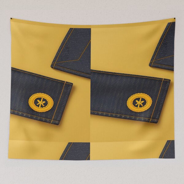 Item preview, New jeans; yellow embroidered jeans 1 designed and sold by Kader101.