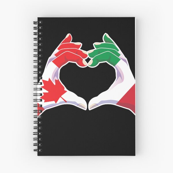 Item preview, Italian Italy Canadian Canada Love Heart Peace designed and sold by FlagX.